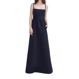 AMSALE Navy and Blue Dress
